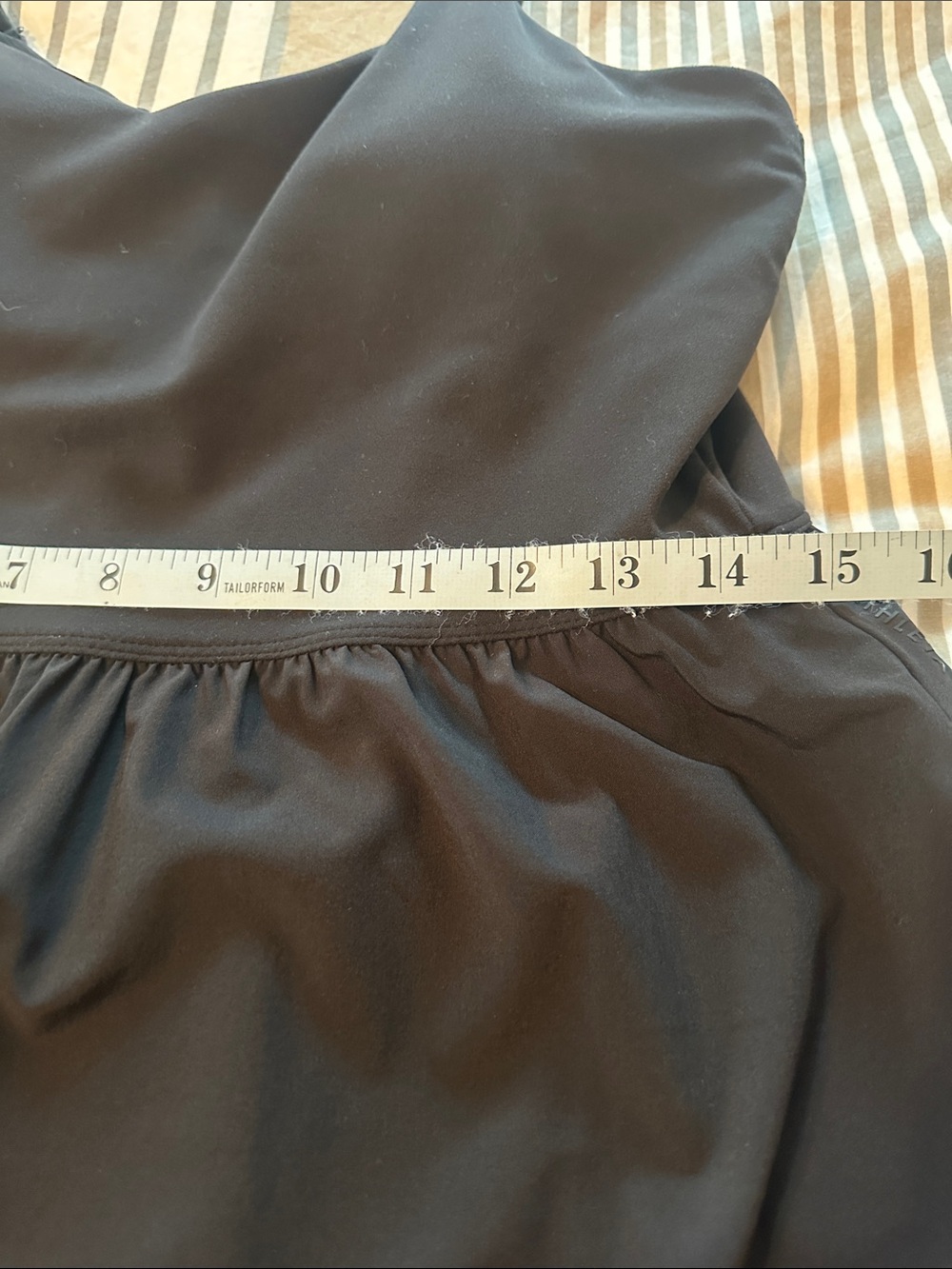 Athleta Elation Hybrid Black V-Neck Spaghetti-Strap Midi Dress NWOT - Picture 12 of 12